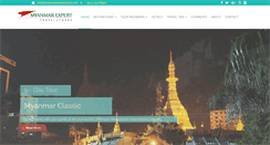 Desktop Screenshot of myanmarexperttours.com