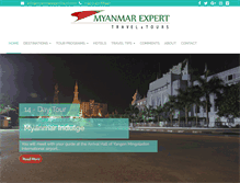 Tablet Screenshot of myanmarexperttours.com